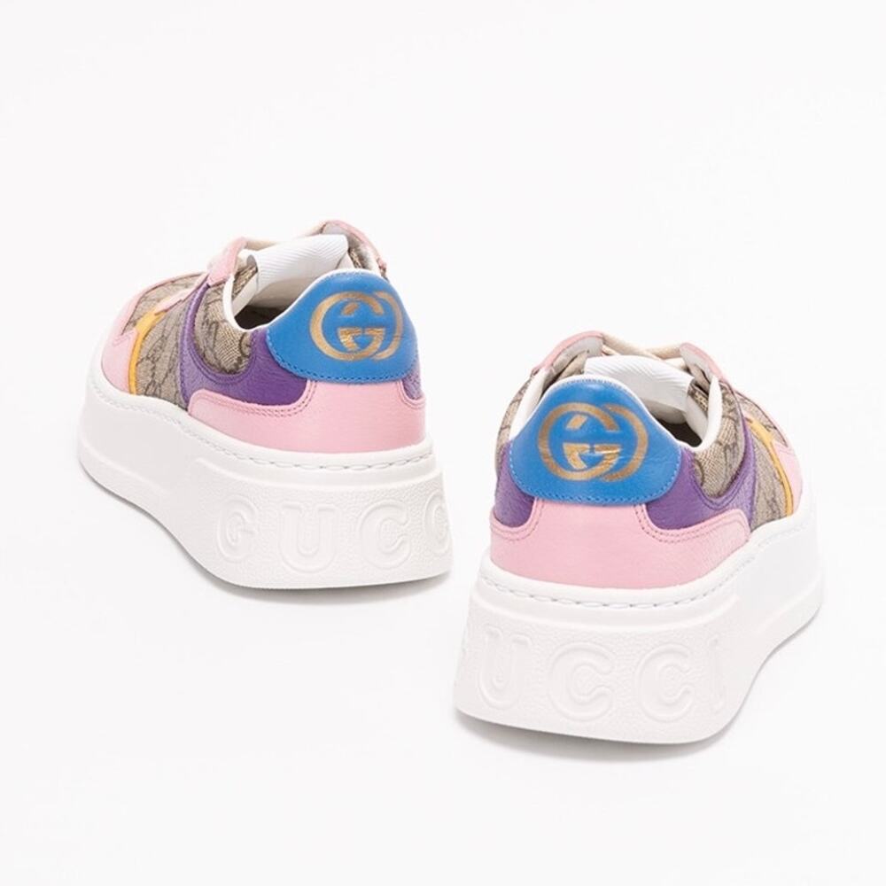 GUCCI Chunky GG supreme logo leather sneakers - Picture 3 of 5